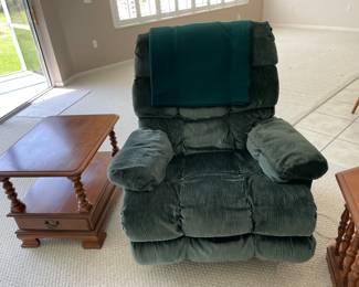 swivel recliner(blue)