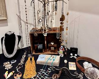 Multi strand on stand: Chico’s necklace …Vintage, too