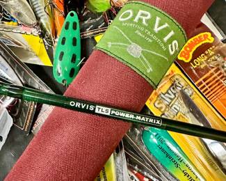 ORVIS TLS POWER MATRIX ~ 9’   wt. 3 1/8 oz.  5 wt line  TIP FLEX 9.5 ~ 4 Piece ~ w/tube case