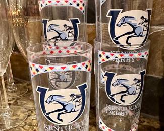 More Kentucky Derby glasses