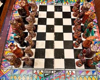 Peruvian Handmade Portable Chess Set small