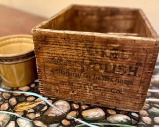 Several wood boxes w/Names