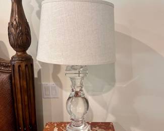 (2) Heavy Fine Glass Lamps
Upstairs 