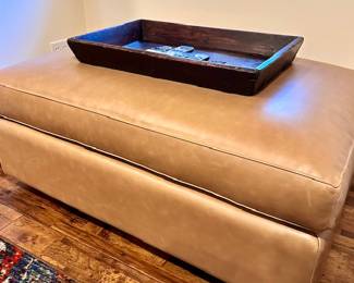 Large Leather Ottoman 
Upstairs 