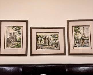 (3) Paris Vintage Prints / a set
