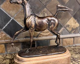 Jill Mckinny Arabian Horse Bronze Sculpture small