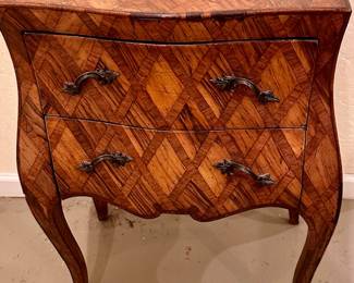 Marquetry Wood Cabinet small