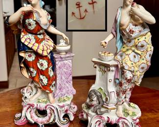 18th Century Porcelain/Faience French Figures