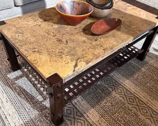 Industrial/ Modern Iron Coffee Table
