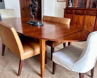 Gorgeous Dining Table w/built in extensions & impressive surface Made in Bulgaria / Europe