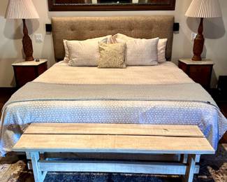 Contemporary Queen Bed Excellent Mattress Complete