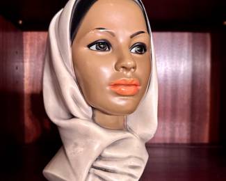 MCM Maxwell Chalk Ware  Bust Vintage