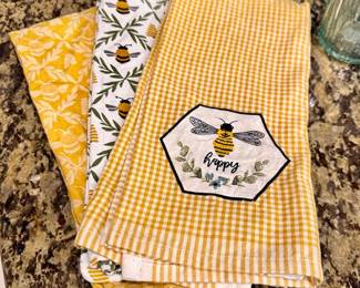 Bee Happy Kitchen Towels