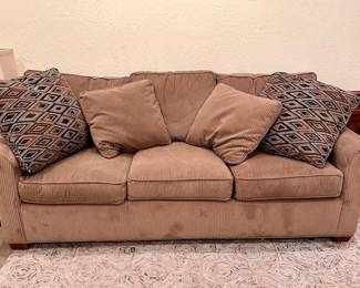 Wide  Wale Corduroy Sofa  
In guest quarters 
