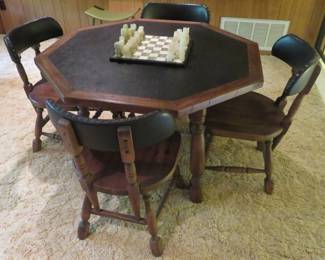 Young-Hinkle game table with chairs
