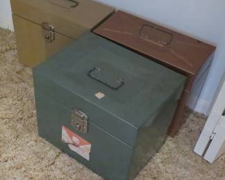 Metal file boxes