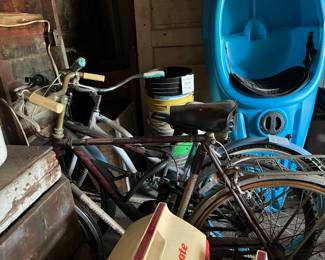 Bicycles, kayak