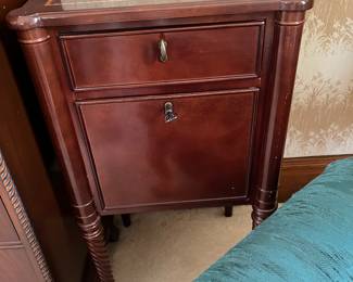 Inlaid top, small side table