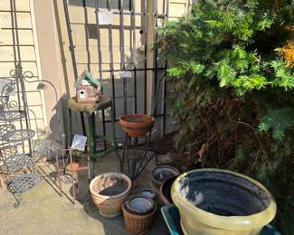 Pots and garden