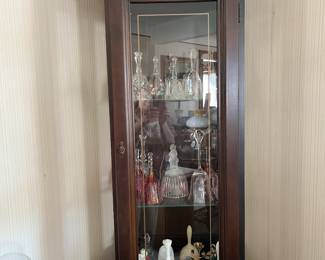 Great narrow curio cabinet 
