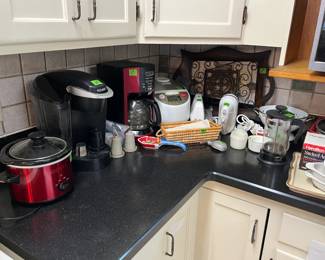 small appliances and misc kitchen items