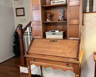 secretary buffet, porcelain birds.