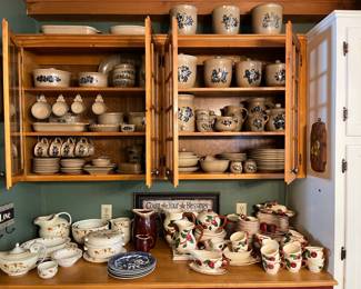 112 piece set of Pfaltzgraff!!  Every kind imaginable. Franciscan chine and Hall China