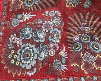 M.I.E. Beauvillé 100% cotton, silk screened table cloth from France 