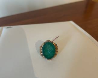 10 k green ring