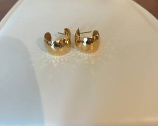 14k gold cuff earrings