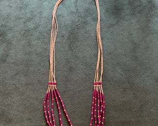 SS Purple beaded necklace