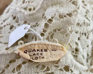 Quaker lace tablecloth 