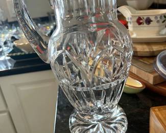 Cut crystal pitcher 