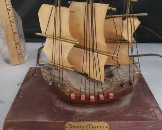 Santa Maria Ship Lamp