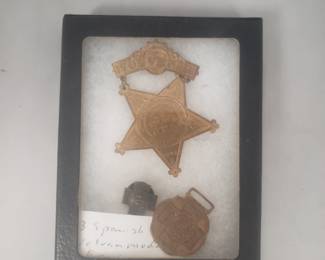 Display Lot Buttons Militaria etc