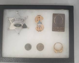 Display Lot Buttons Militaria etc