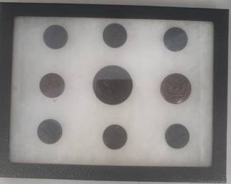 Display Lot Buttons Militaria etc