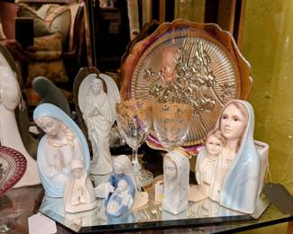Collection of Porcelain Vintage Mary Figurines 