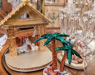 Waterford Holiday Heirloom Nativity Creche, Waterford Holiday Heirloom Palm Tree