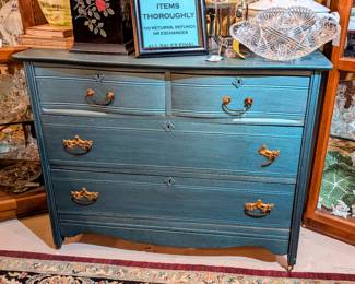 Hand Painted 4 Drawer Chest