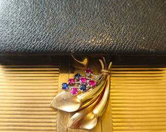 Shown halfway out of the fitted case