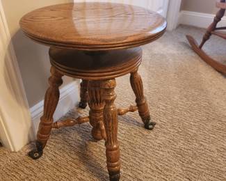 Piano Stool with claw feet