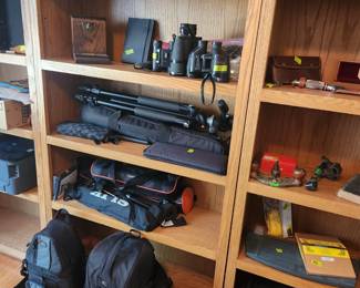 SO many photography accessories, bags, lowepro bags