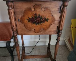 Antique sewing cabinet 