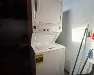 Stacked washer and dryer 