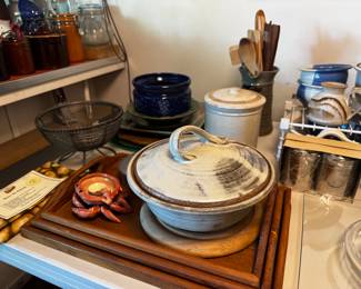 Serving wear and trays (Ceramic and teak)