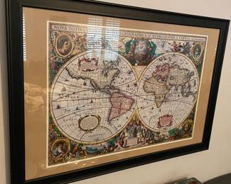Framed World Map Print