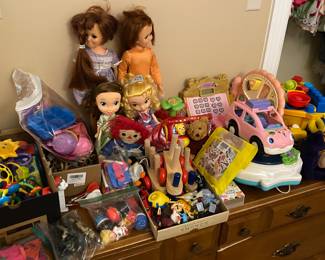 Assorted Toys and Dolls