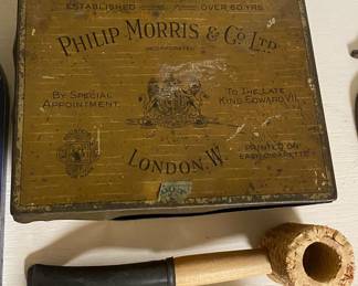 Phillip Morris Tobacco Tin/Pipe
