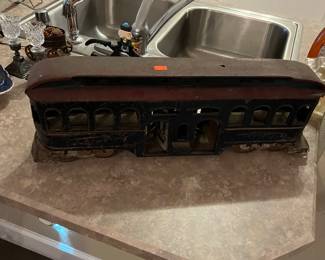Antique tin train car